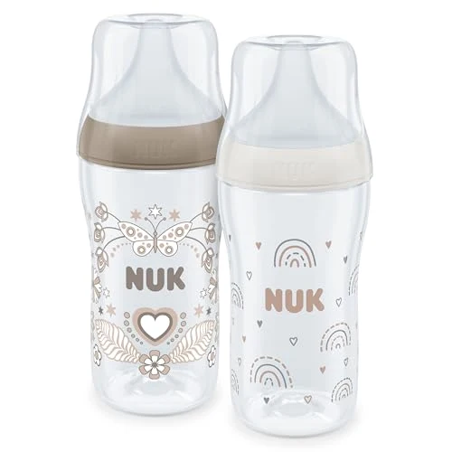 NUK Perfect Match butelka dla niemowląt 3m+ 260ml x2