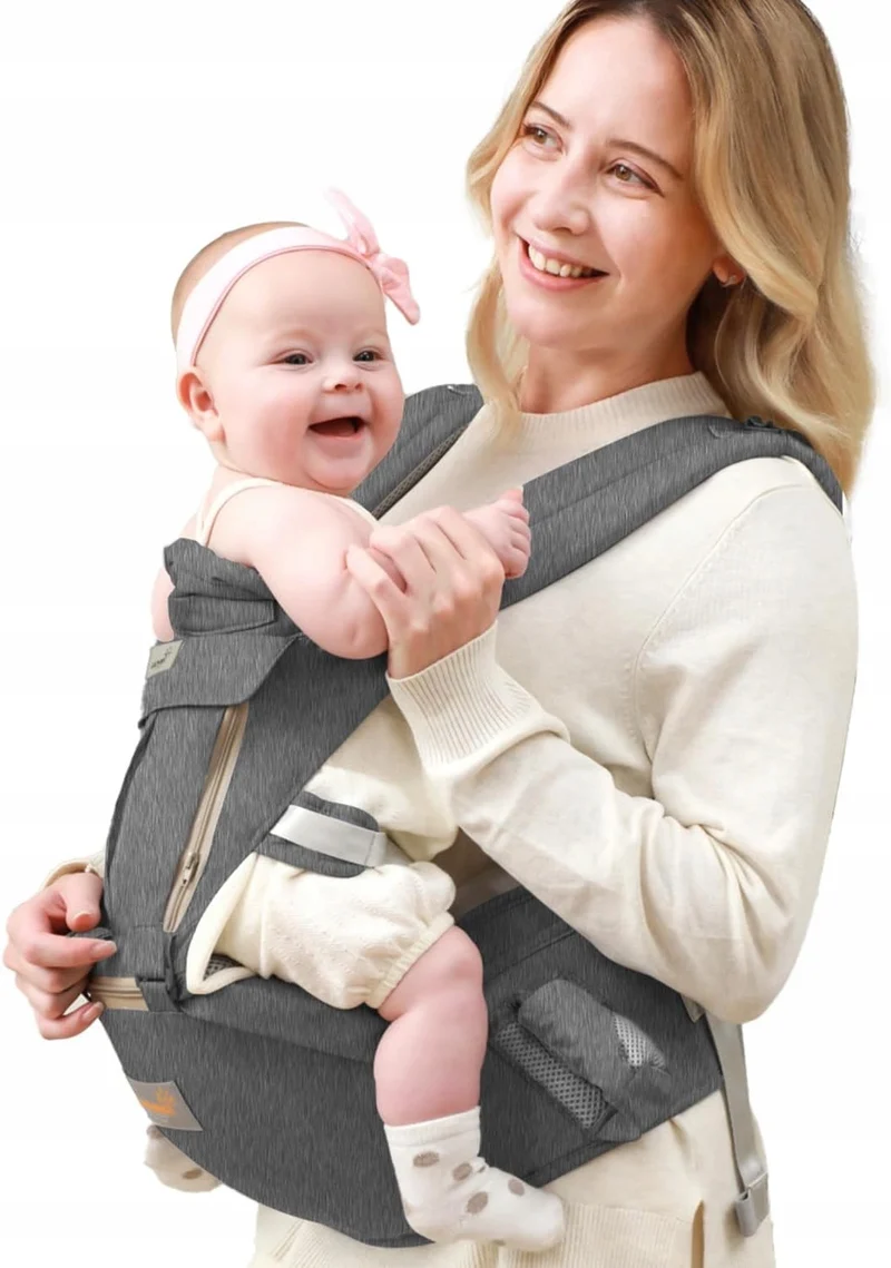 MOMIDEAL nosidełko ergonomiczne z pasem biodrowym 6w1