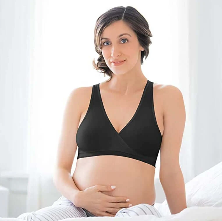 MEDELA biustonosz do karmienia na noc CZARNY M