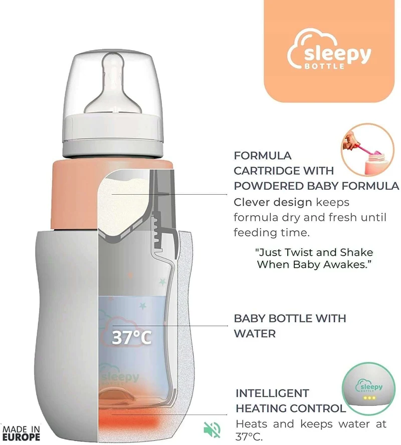 SLEEPY BOTTLE zestaw startowy podgrzewacz z butelk