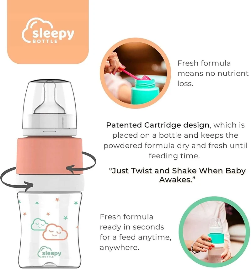 SLEEPY BOTTLE zestaw startowy podgrzewacz z butelk