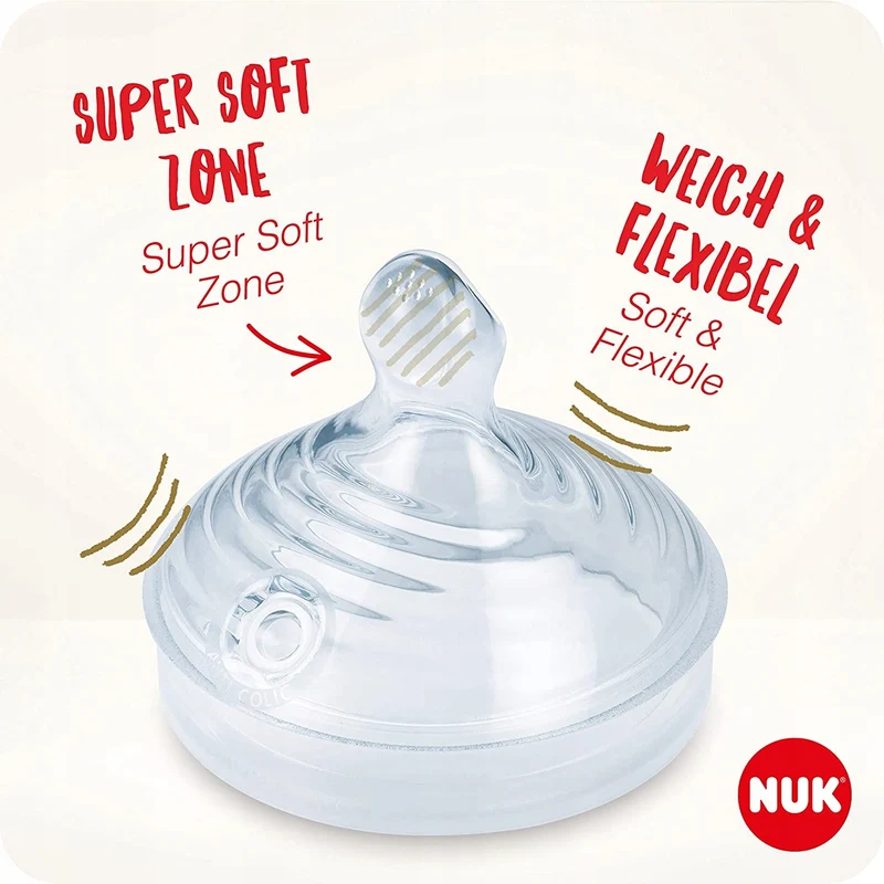 NUK Nature Sense zestaw butelek 3x, wiek 6-18 m