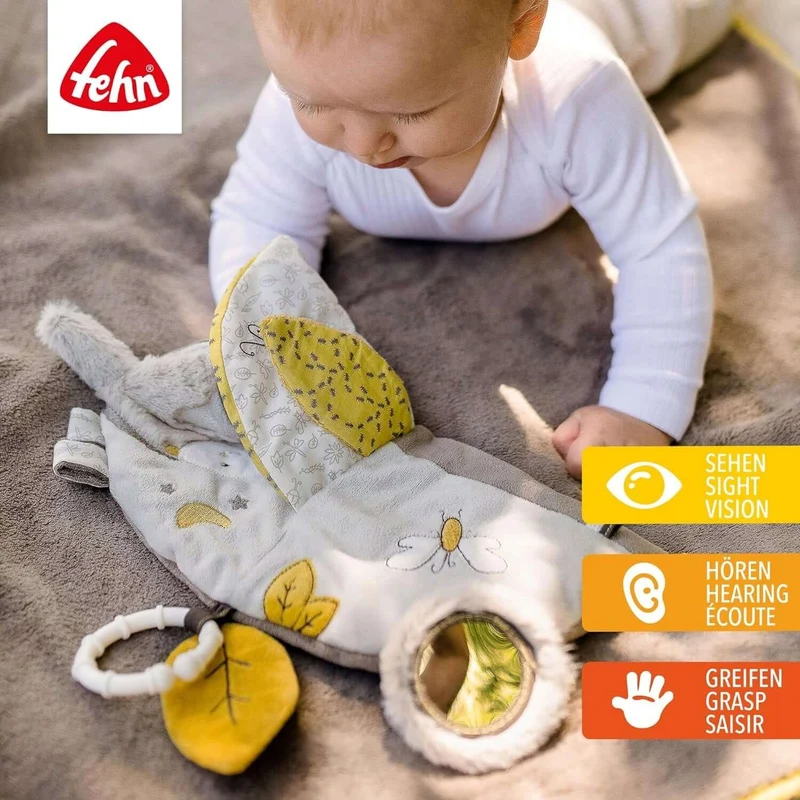 Fehn Australia książeczka sensoryczna z zawieszką