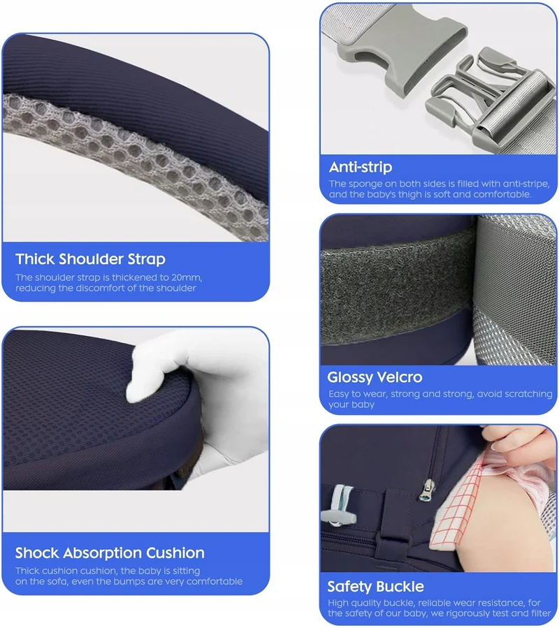 NOSIDEŁKO ergonomiczne z pasem biodrowym 3w1
