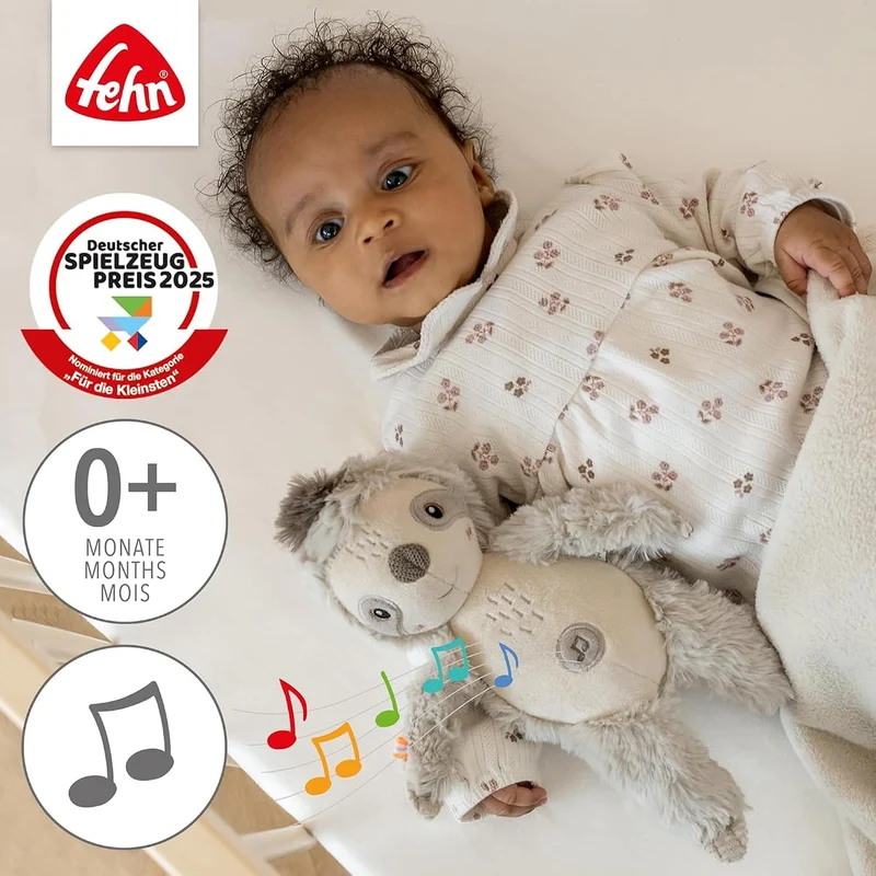FEHN Leniwiec przytulanka z Cry Sensorem 19cm