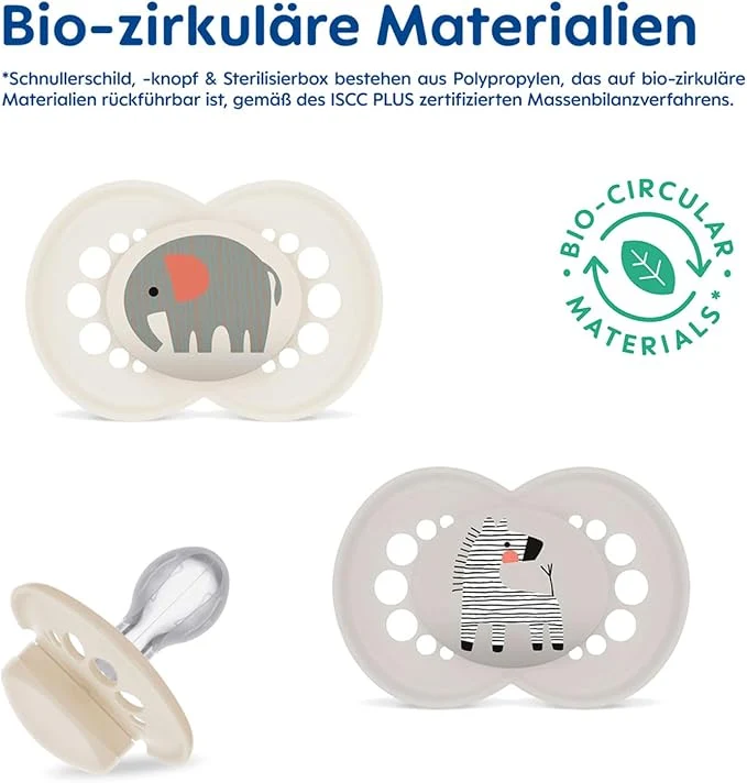 MAM Perfect smoczek uspokajający silikonowy 6-16 m x2