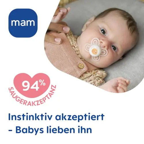 MAM Perfect Start smoczek uspokajający silikonowy 0-2m x2