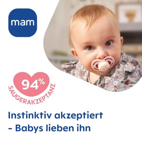 MAM Perfect smoczek uspokajający silikonowy 16m+ x2