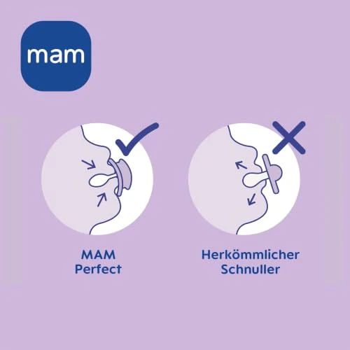 MAM Perfect smoczek uspokajający silikonowy 16m+ x2
