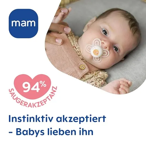 MAM Perfect Day & Night smoczek uspokajający silikonowy 0-6m x4 ŚWIECĄCE