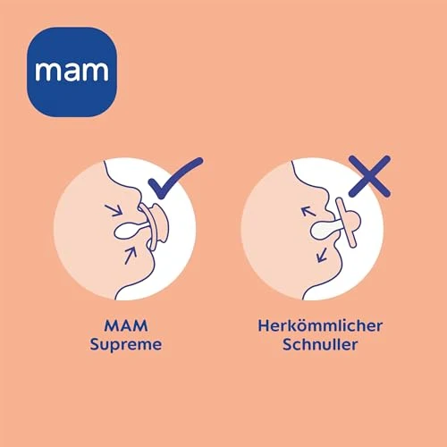 MAM Supreme Day&Night smoczek uspokajający silikonowy 0-6m x4 ŚWIECĄCE