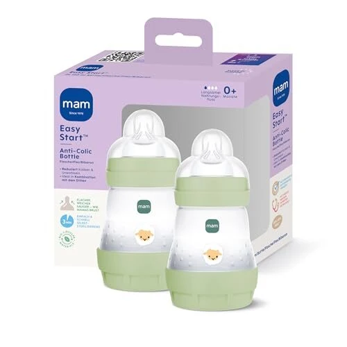 MAM Easy Start butelki antykolkowe 0+ 160ml x2