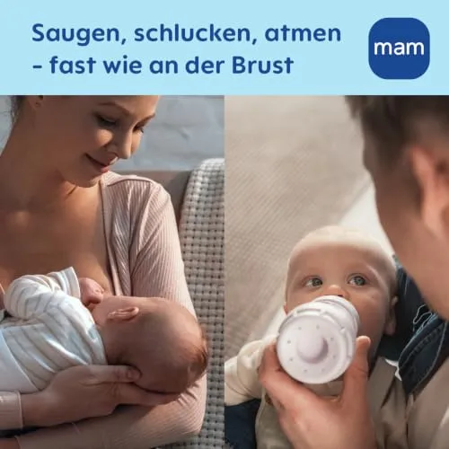 MAM Easy Start butelki antykolkowe 0+ 160ml x2