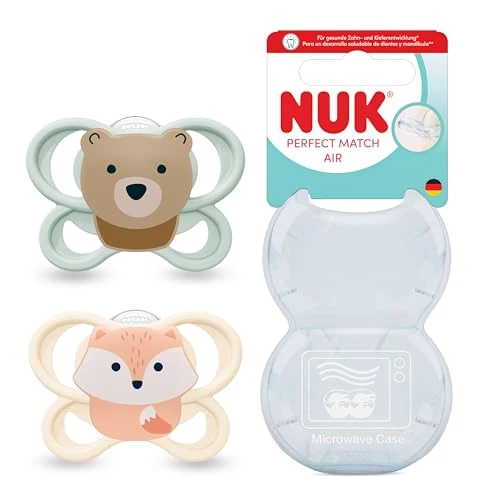 NUK Perfect Match Air smoczki uspokajające 0-6m x2