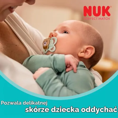 NUK Perfect Match Air smoczki uspokajające 0-6m x2