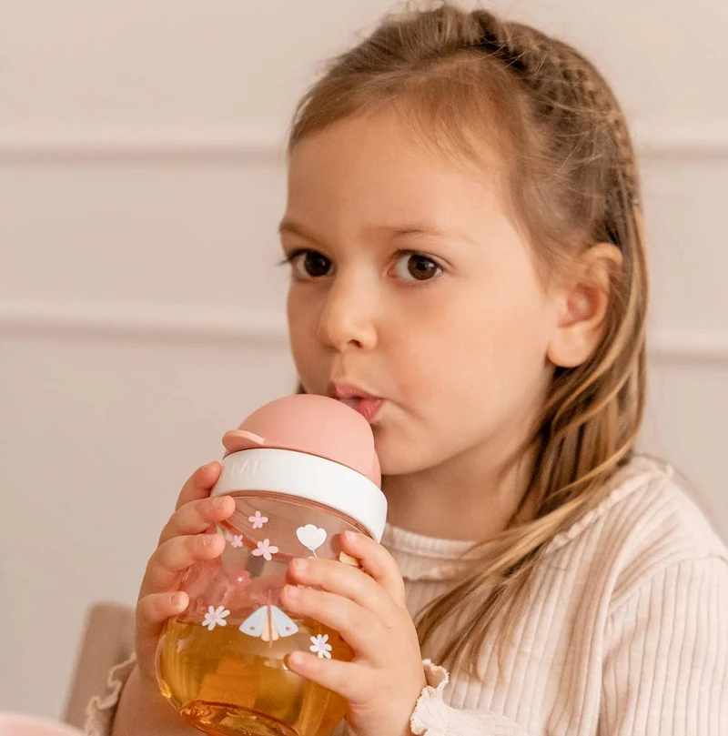 MEPAL Straw Cup kubek niekapek ze słomką 9 m+ 300 ml ŁĄKA