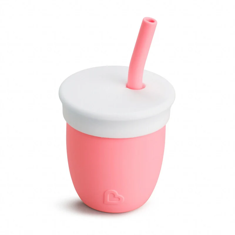 MUNCHKIN C'est Silicone! kubek ze słomką 6msc+ 120ml