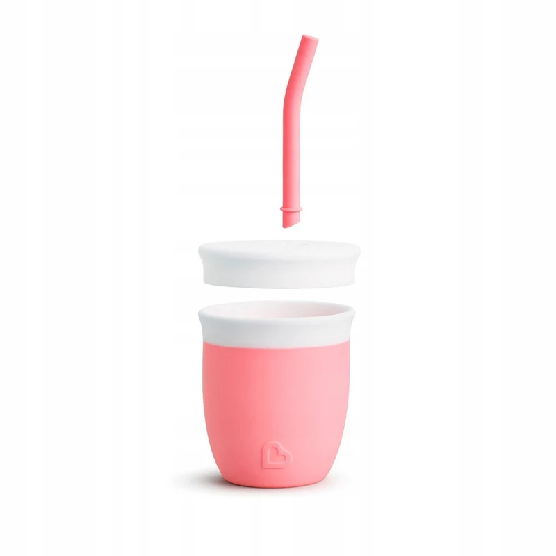 MUNCHKIN C'est Silicone! kubek ze słomką 6msc+ 120ml