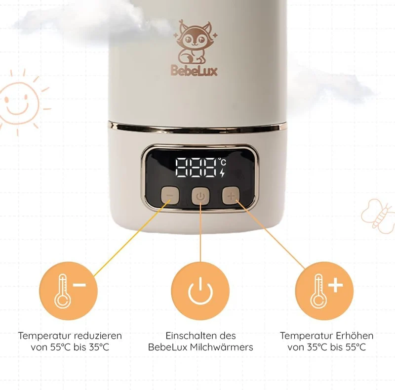BEBELUX BebeWarm podgrzewacz PODRÓŻNY USB 3'
