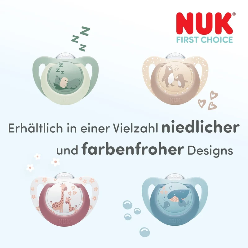 NUK First Choice smoczek uspokajający silikonowy x2 6-18m