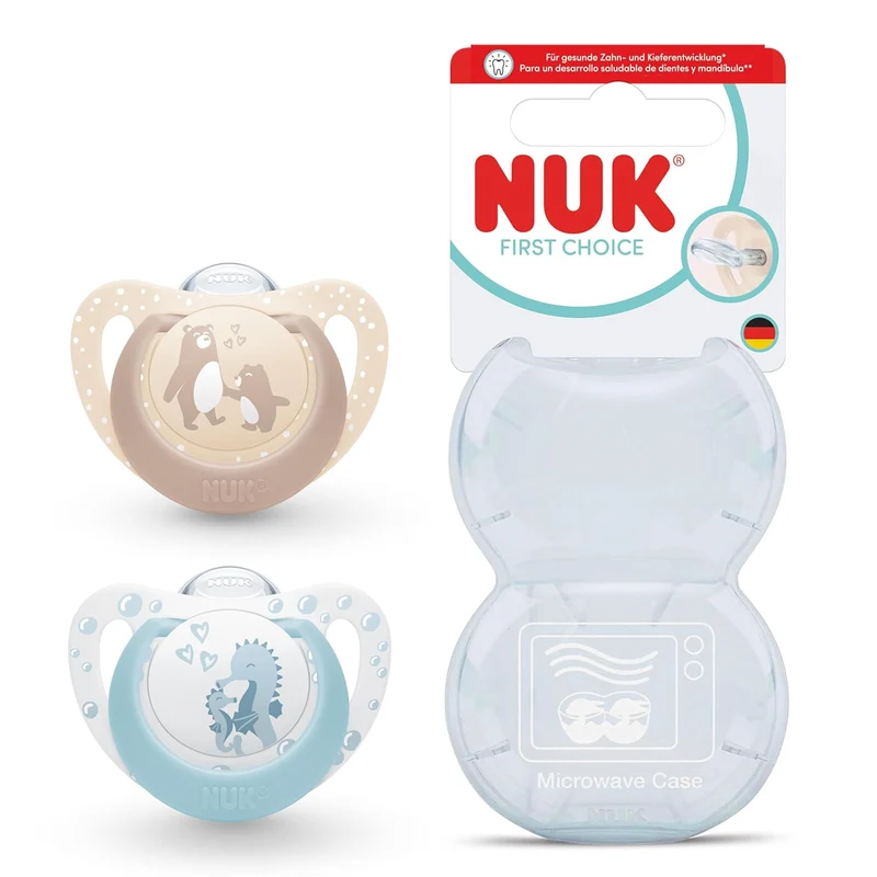 NUK First Choice smoczek uspokajający silikonowy x2 0-6m