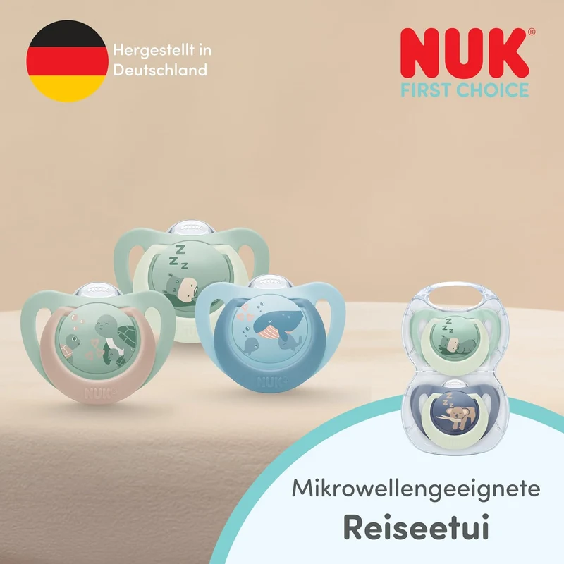 NUK First Choice smoczek uspokajający silikonowy x2 0-6m