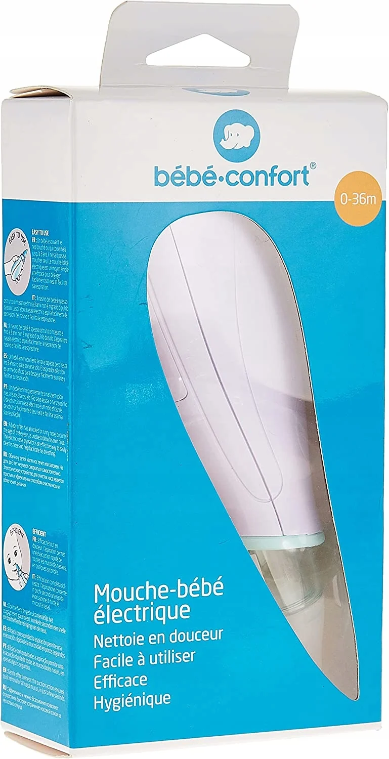 BEBE CONFORT elektryczny aspirator do nosa 4 końcówki + etui