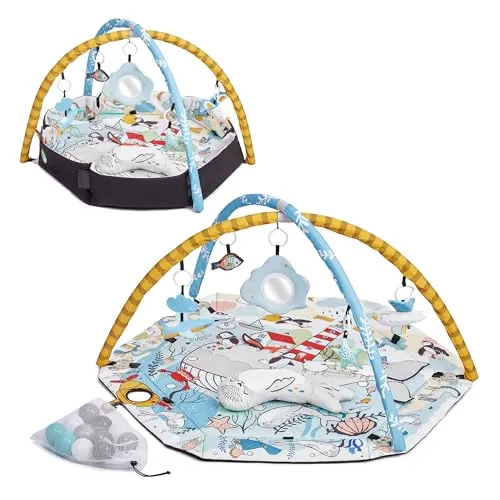 Kinderkraft Smartplay Sea mata edukacyjna z pałąkiem