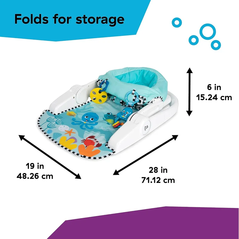 Baby Einstein Sea of Support siedzisko 2w1 z wyjmowaną półką 4m+