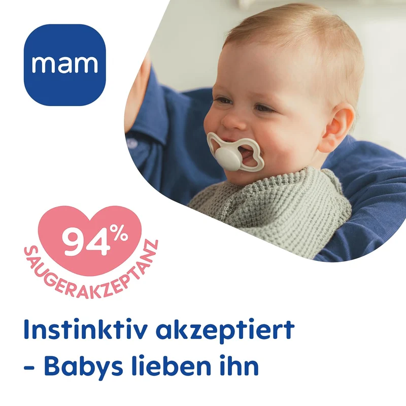 MAM Supreme Night smoczek uspokajający silionowy 16m+ ŚWIECĄCY
