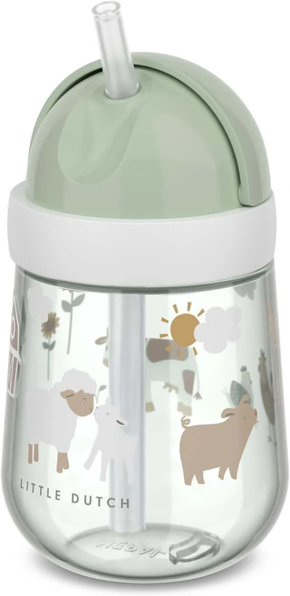 Mepal Mio kubek niekapek ze słomką 300 ml Farma, 9 m+
