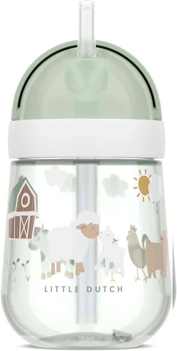 Mepal Mio kubek niekapek ze słomką 300 ml Farma, 9 m+