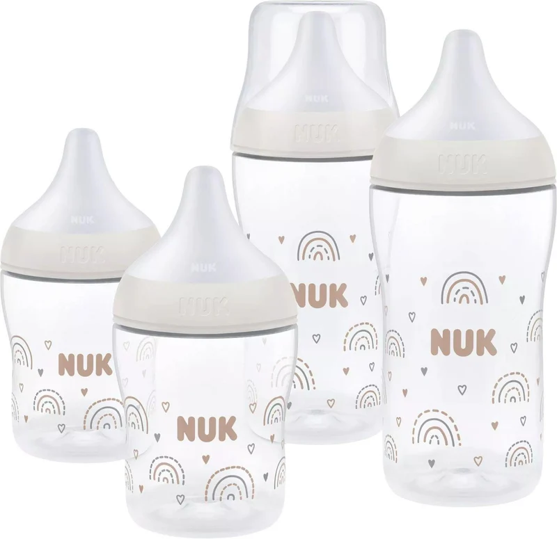 NUK Perfect Match Rainbow zestaw startowy butelki 150 / 260 ml 3m+