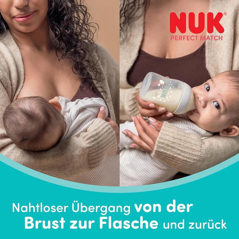 NUK Perfect Match butelki antykolkowe 150 ml x4 3m+