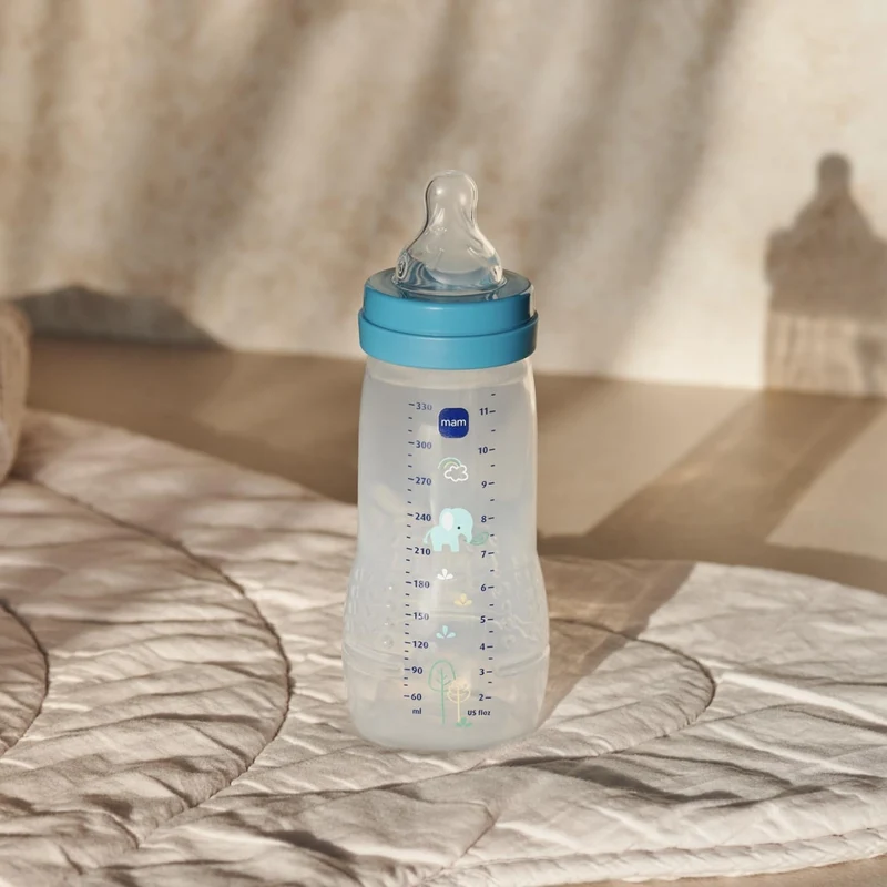 MAM Easy Active butelka 330 ml 6 m+ smoczek 4 bardzo szybki przepływ SŁOŃ
