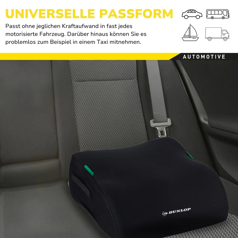 DUNLOP Car Booster fotelik samochodowy podwyższający 135-150 cm