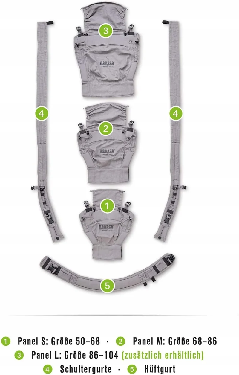 HOPPEDIZ NABACA nosidełko ergonomiczne ZESTAW basic