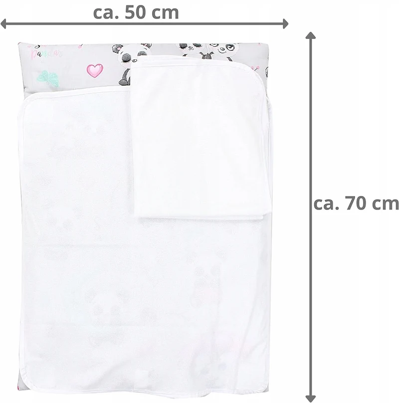 TUPTAM miękki przewijak z pokrowcami x2 75x50 cm