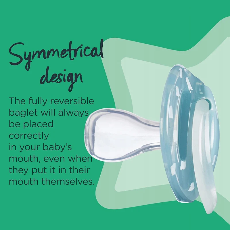 TOMMEE TIPPEE smoczki symetryczne x6 ŚWIECĄ 18-36