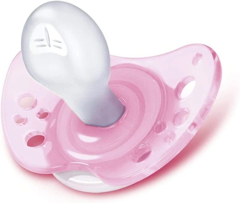CHICCO MICRO PhysioForma smoczek x2 silikon 0-2m ŚWIECI