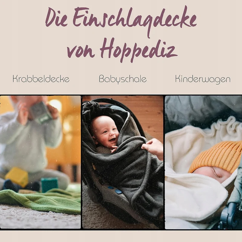 HOPPEDIZ otulacz kocyk do fotelika 3 i 5 punktowe pasy POLAROWY