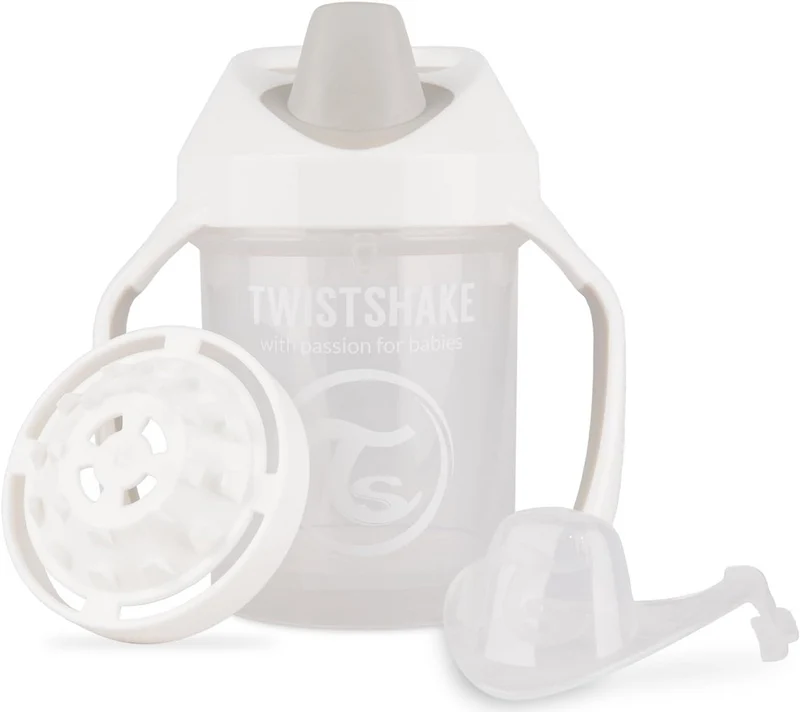 TWISTSHAKE Mini Cup kubek niekapek z ustnikiem i blenderem 230 ml 4 m+
